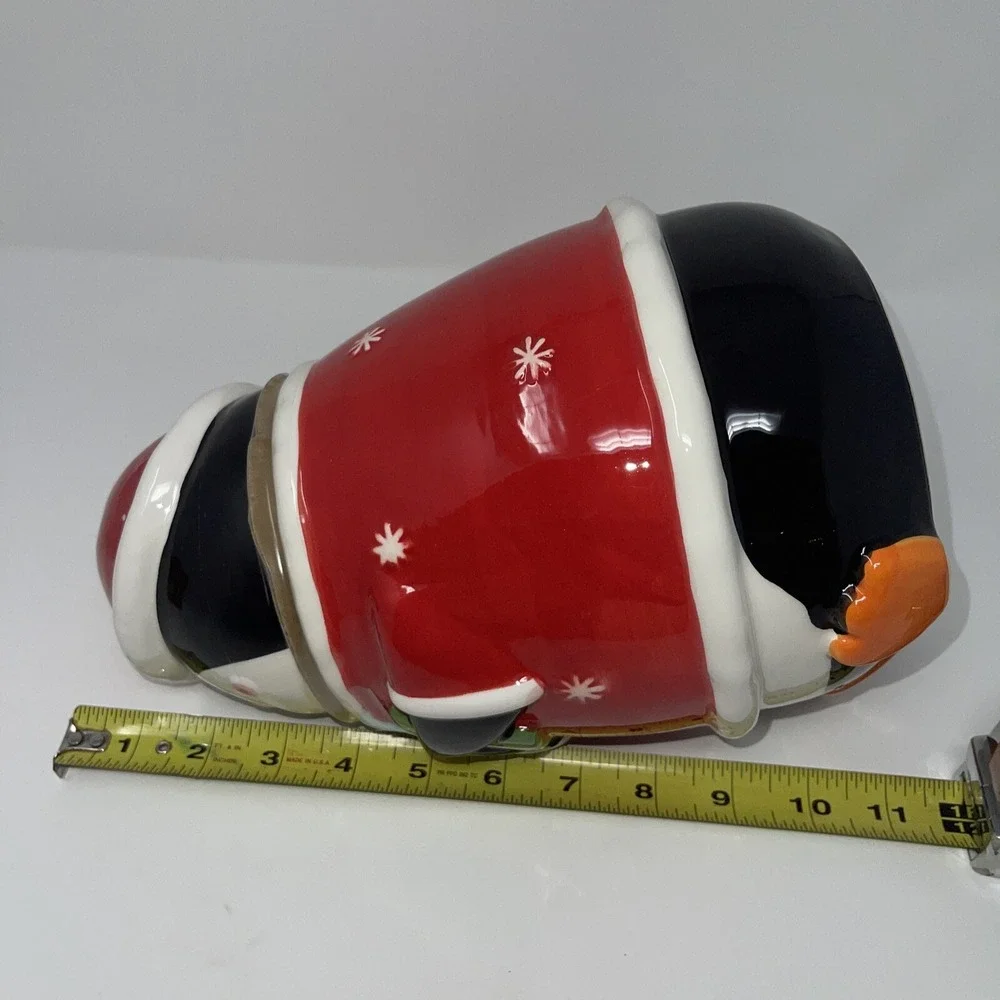 Christmas Penguin Cookie Jar 11
